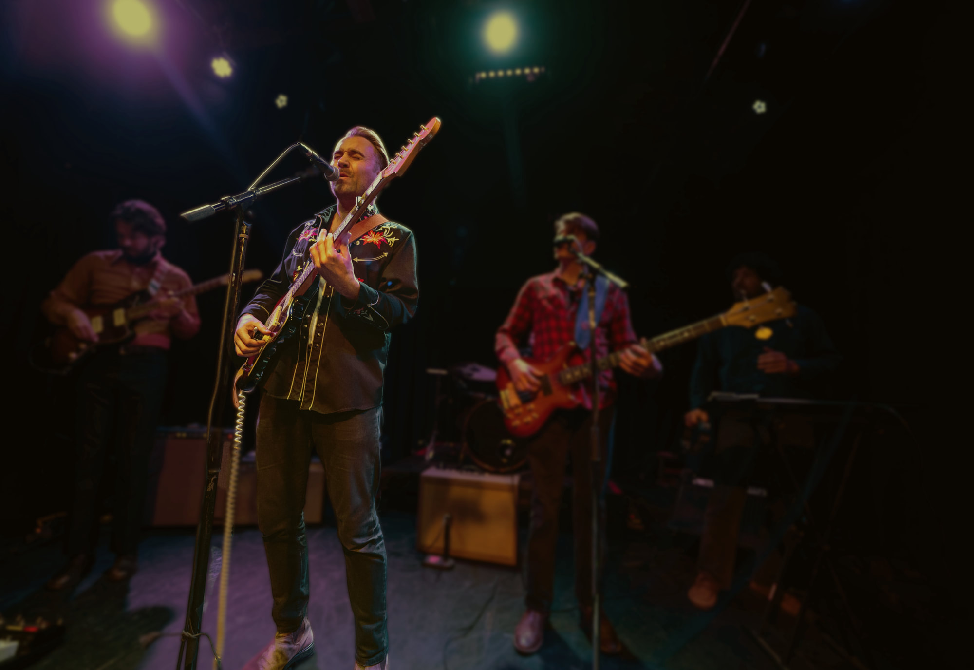 Band playing on stage